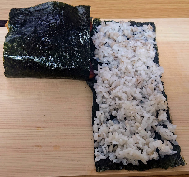 折りたたみキンパの折り方