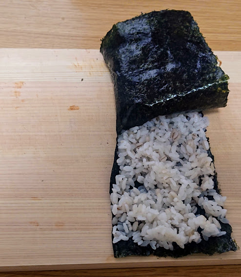 折りたたみキンパの折り方